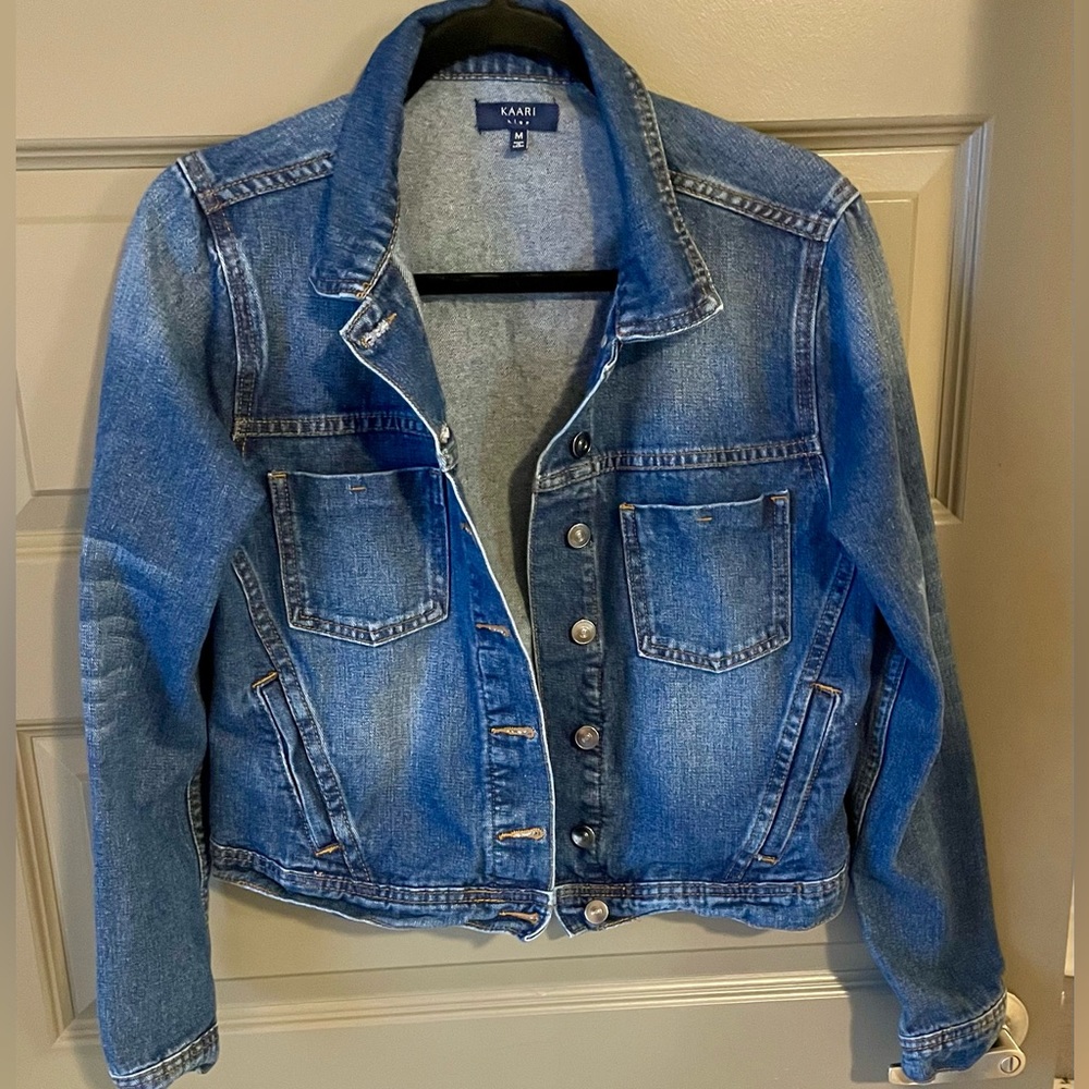 Kaari Blue Washed Denim Jacket
